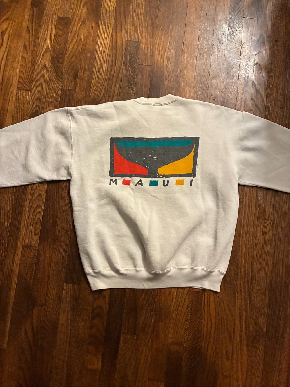 Maui Graphic Crewneck Sweatshirt - White